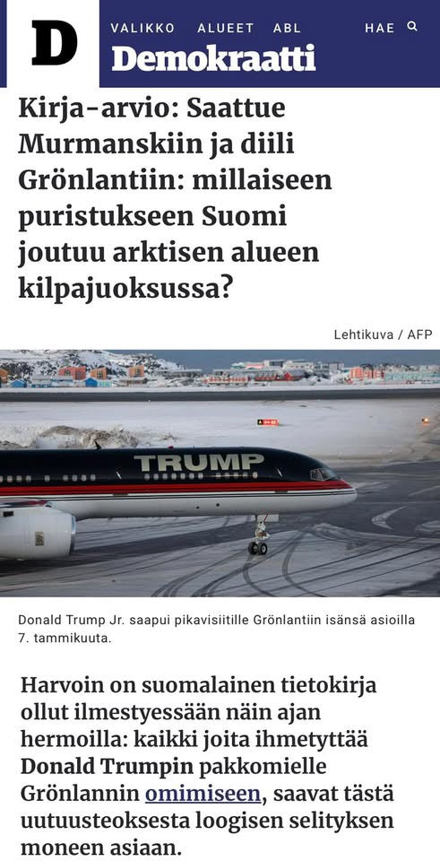 Loistava kirja-arvostelu Demokraatti-lehdessä
