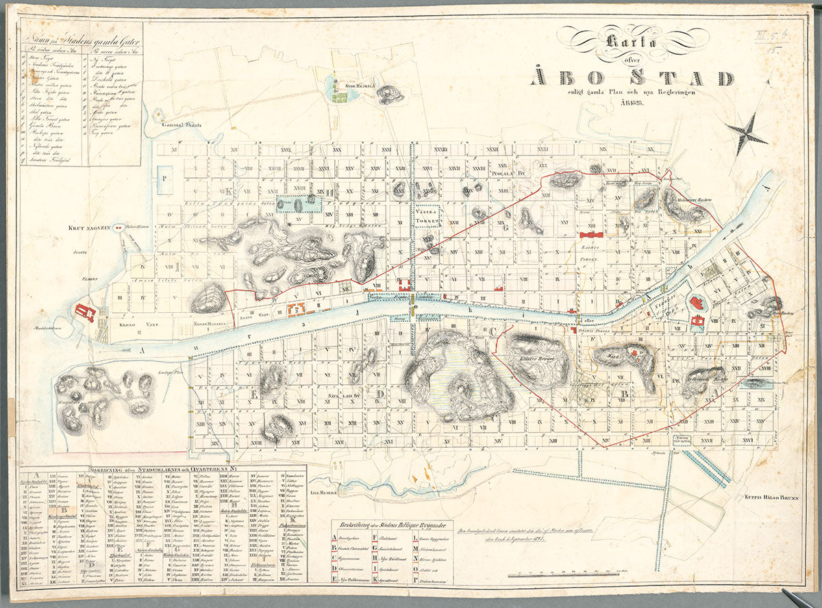 Turun asemakartta 1828