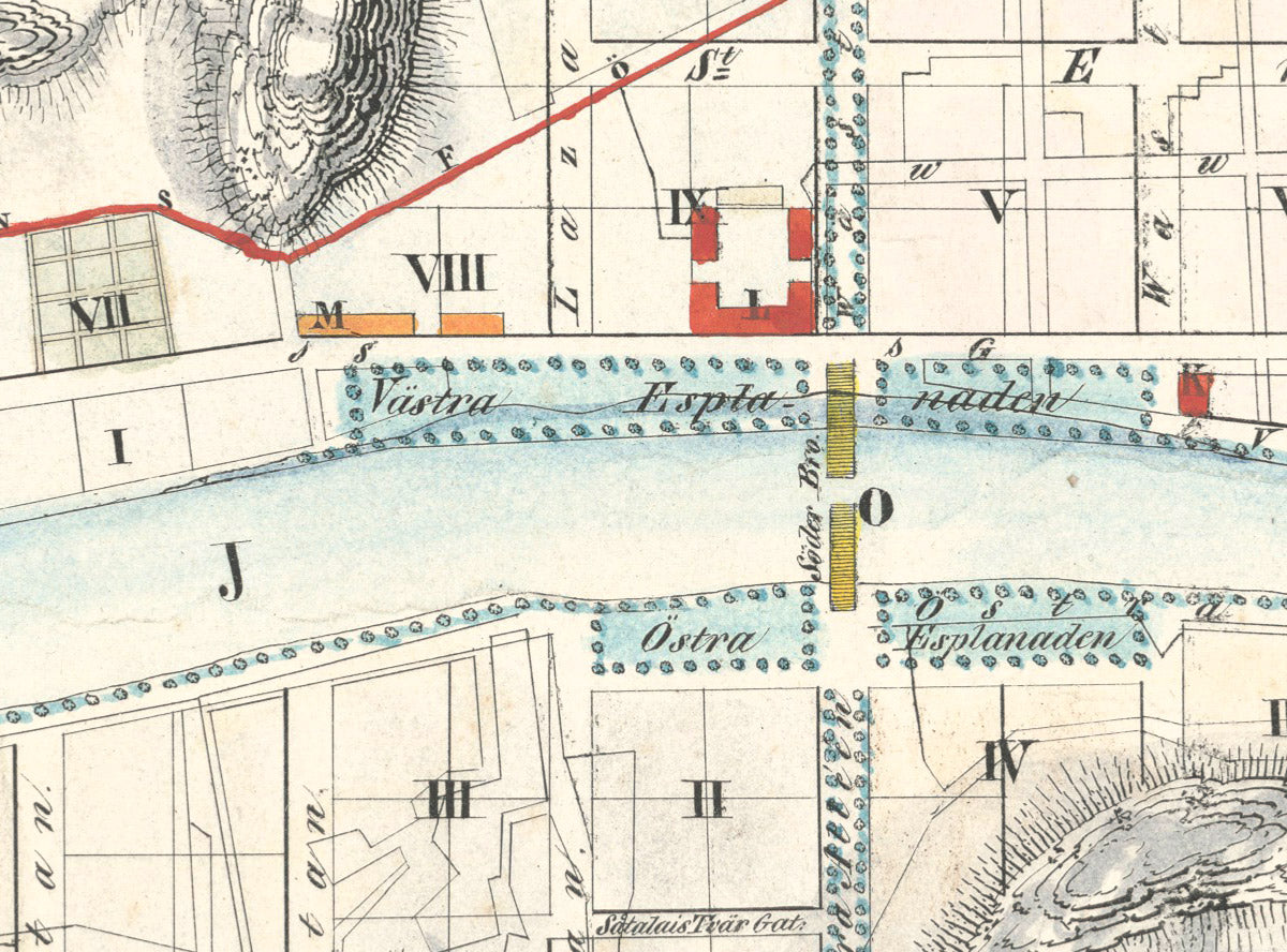 Turun asemakartta 1828