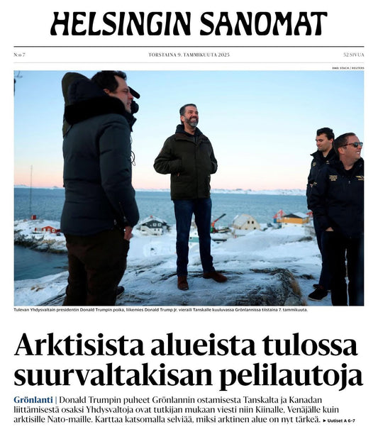 Arktinen alue kiinnostaa etusivuja myöten